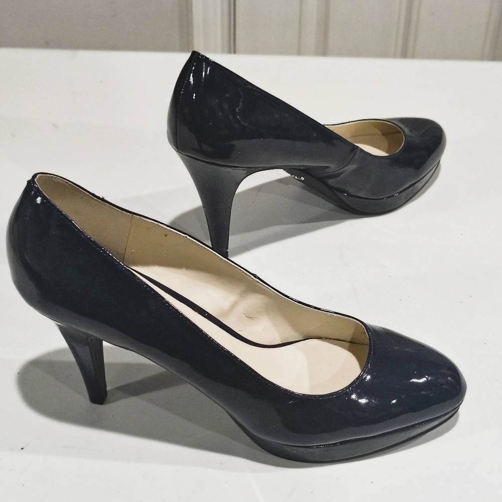 Nickels Denny Women's Navy Blue High Heels Shoes Size 11 M